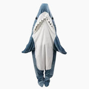 Combinaison pyjama requin mixte en matière polaire