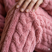 pyjama cocooning femme rose tissu peluche ultra doux