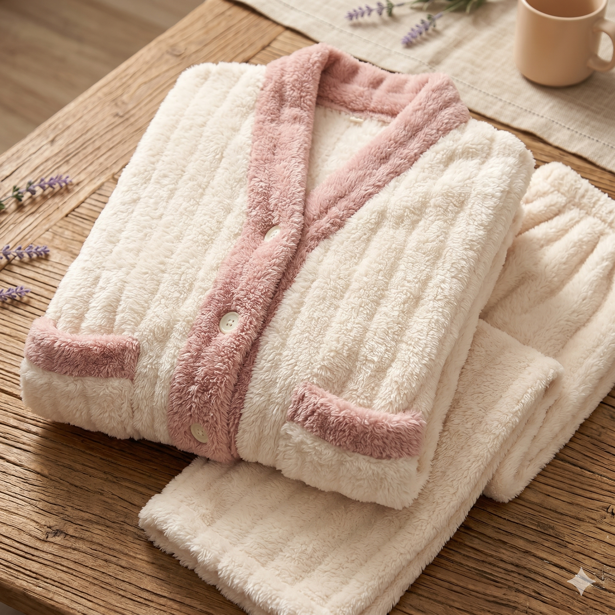 pyjama crème pilou pilou cosy femme