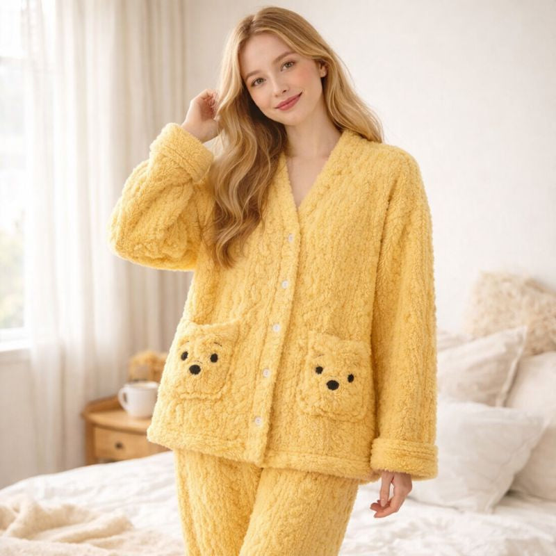 pyjama femme couleur jaune pilou pilou