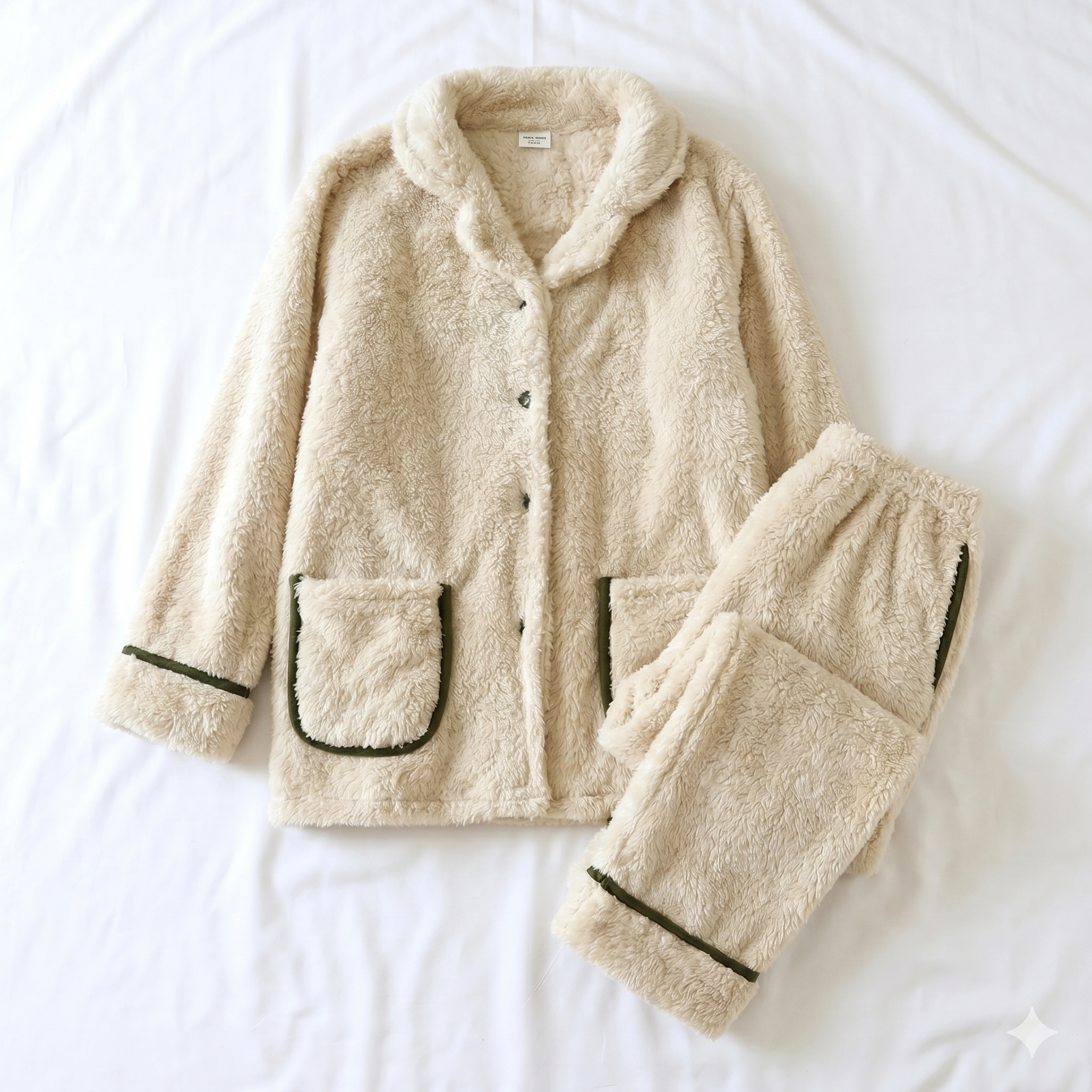 pyjama femme doudou beige