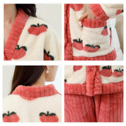 pyjama femme pilou pilou motifs fraises
