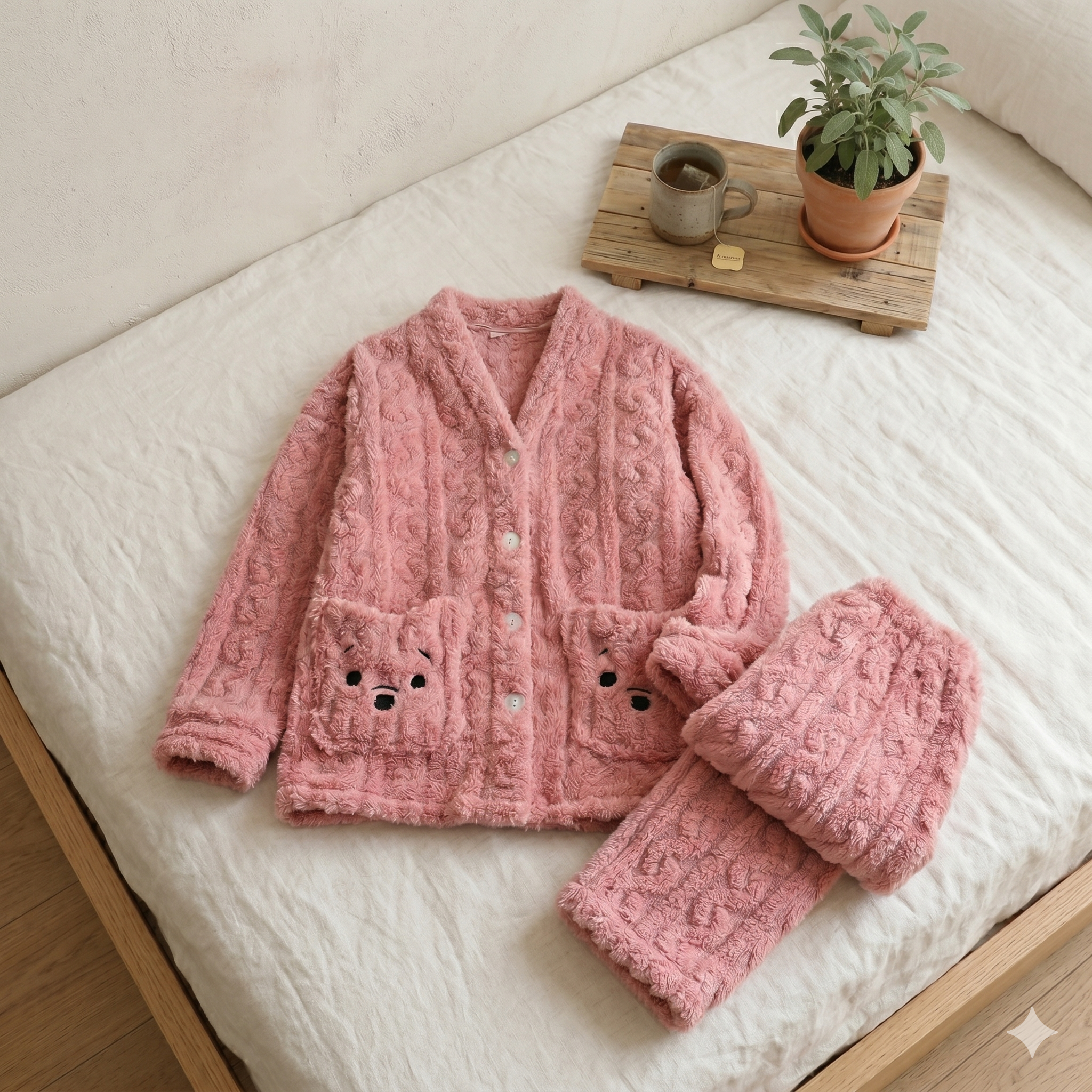 pyjama femme pilou pilou rose
