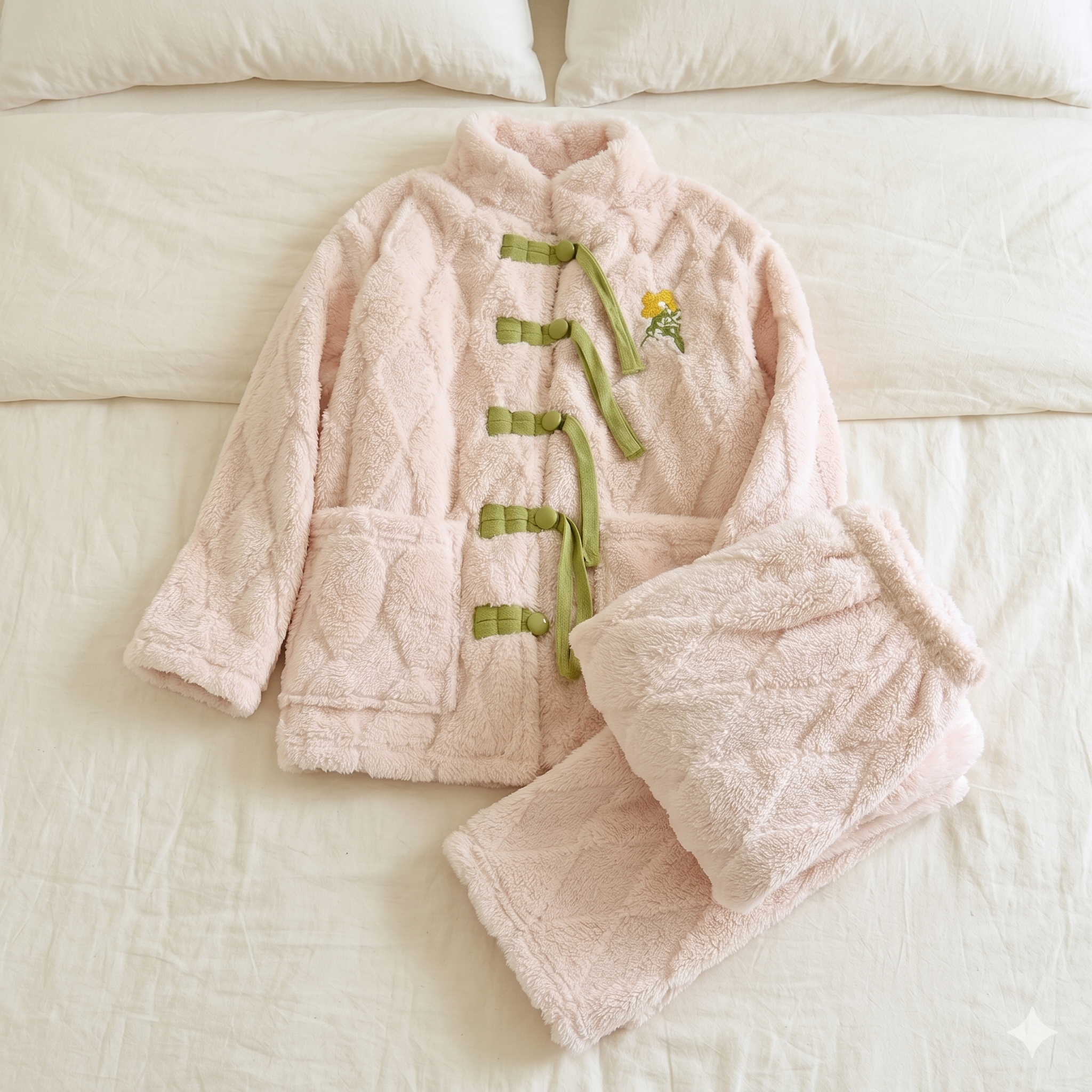 pyjama femme pilou pilou rose pâle