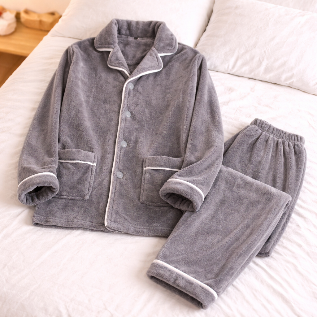 pyjama homme gris très doux