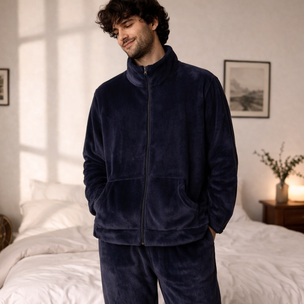 pyjama homme hiver velours chaud