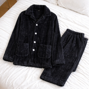 pyjama homme molleton noir chaud