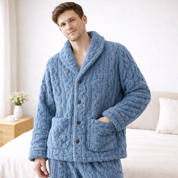 pyjama homme pilou doux et chaud hiver