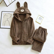 pyjama homme pilou pilou marron lapin