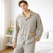 pyjama homme polaire à carreaux