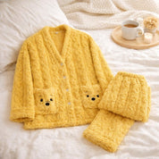 pyjama femme pilou jaune
