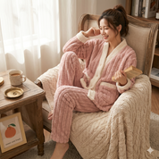 pyjama pilou pilou rose femme tenue détente