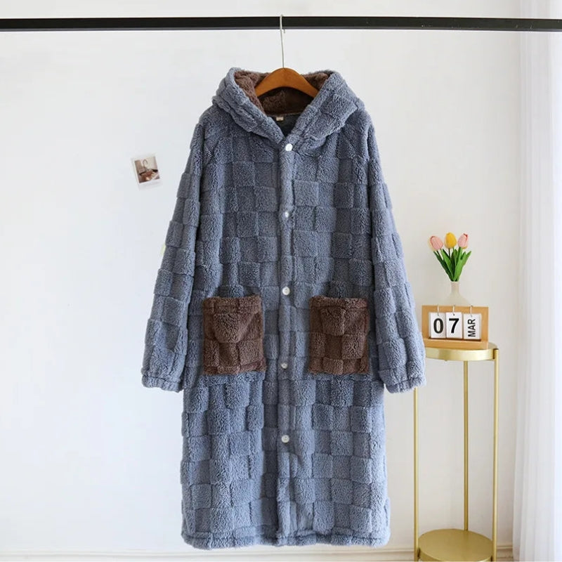 Robe de chambre à capuche homme Pilou Pilou