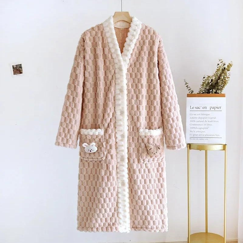 Robe de chambre en laine de Pilou Pilou, robe de chambre en laine des pyrénées Pilou Pilou
