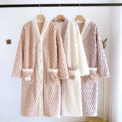 Robe de chambre peluche femme