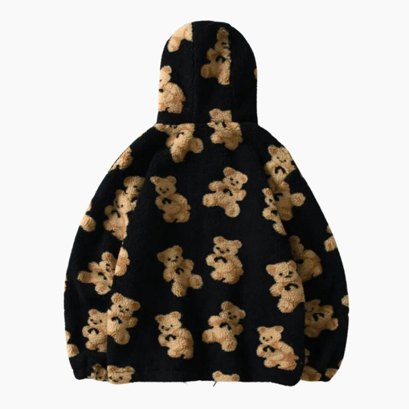 Sweat à capuche original en matière Pilou Pilou pour homme.