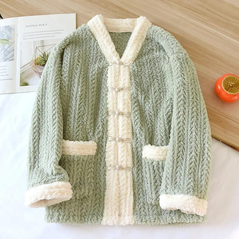 Sweat pyjama vert Pilou Pilou