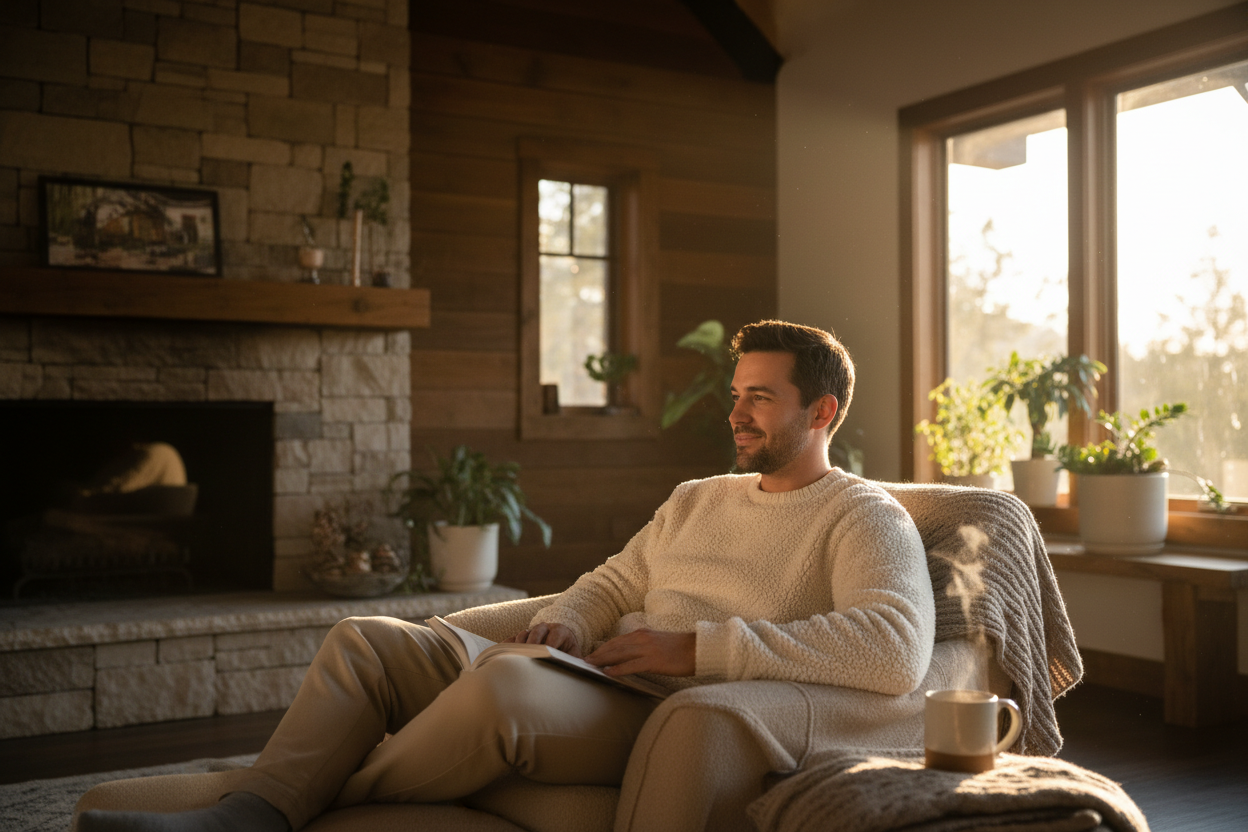 un homme avec un vêtement en pilou pilou