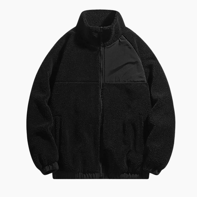 Veste doublée sherpa homme, veste homme double sherpa