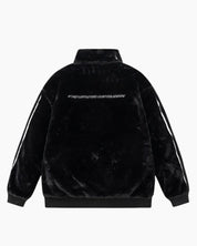 Veste à motifs en matière duveteuse pour homme