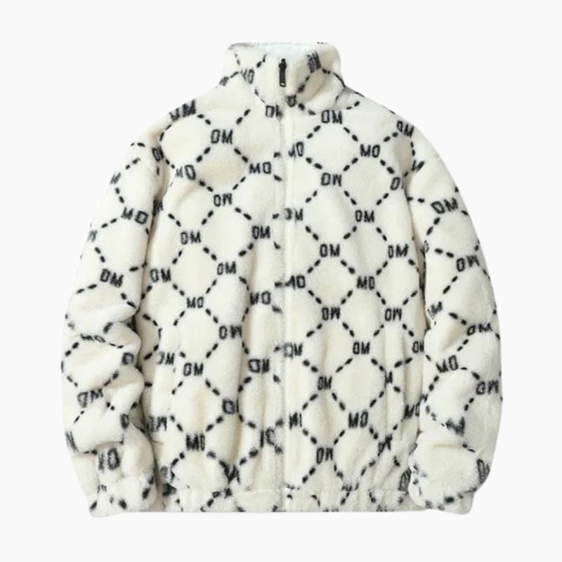 Veste fausse fourrure homme