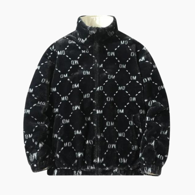 veste en fausse fourrure homme