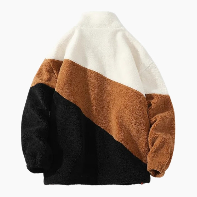 Veste tendance tricolore pour homme en matière Pilou Pilou, veste mi-saison homme tendance