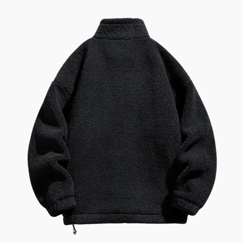 Veste noire style universitaire pour homme en matière Pilou Pilou