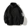 Veste de couleur noire en matiere Pilou Pilou style bouclette pour femme