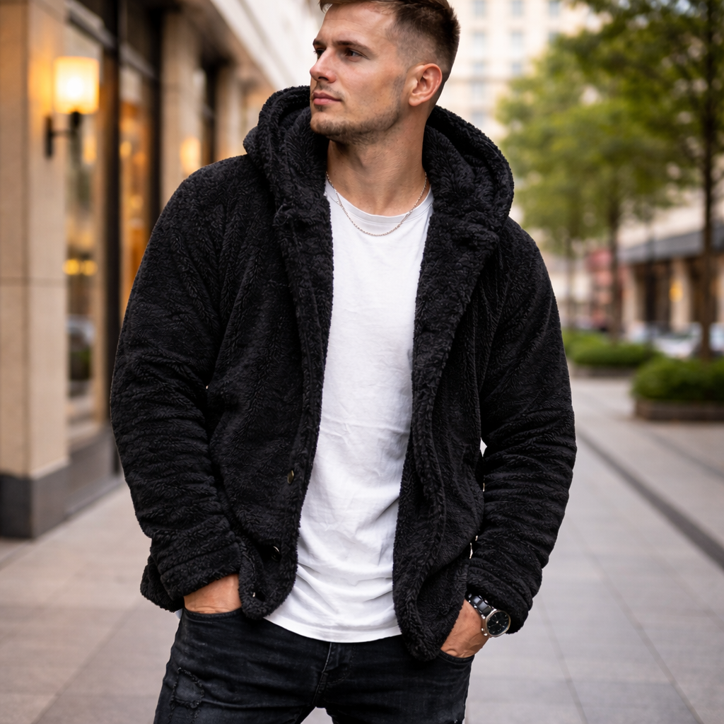 veste pilou pilou homme chaude douce et moelleuse hiver