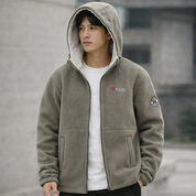 veste polaire double couche homme chaude hiver