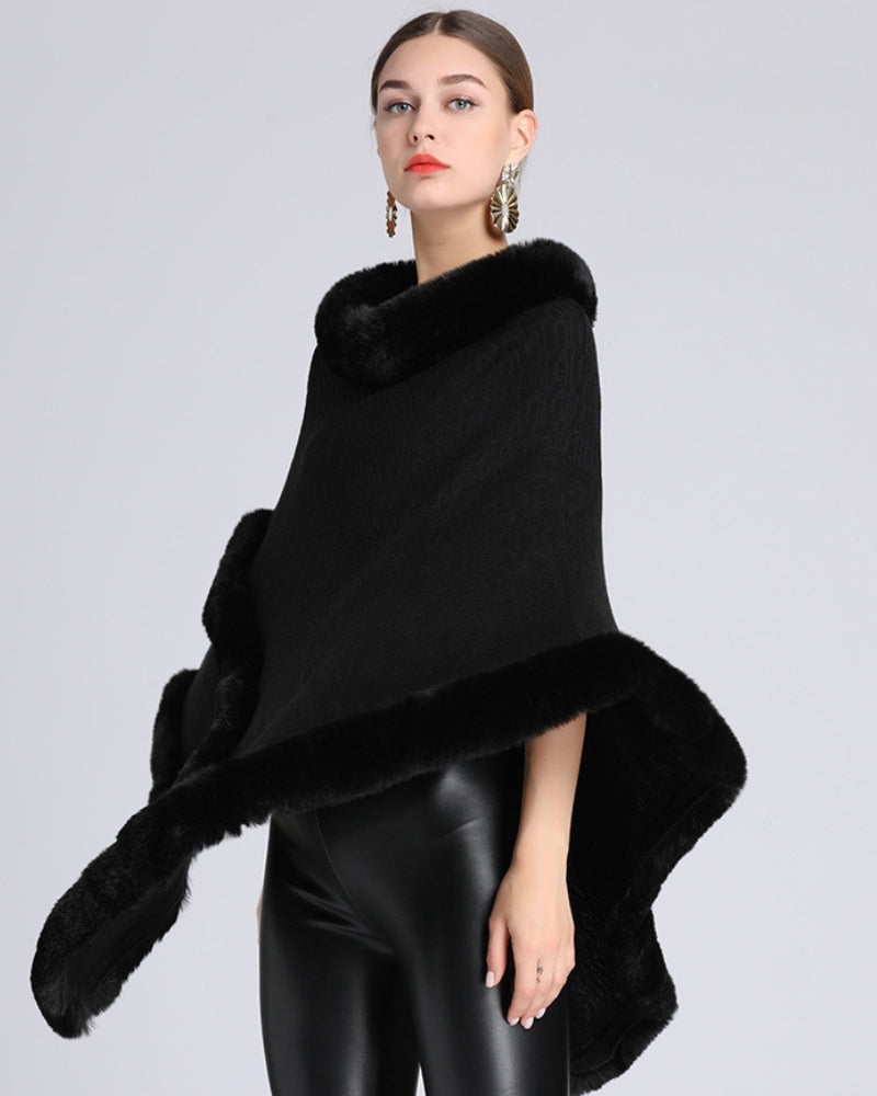 cape chaude hiver femme
