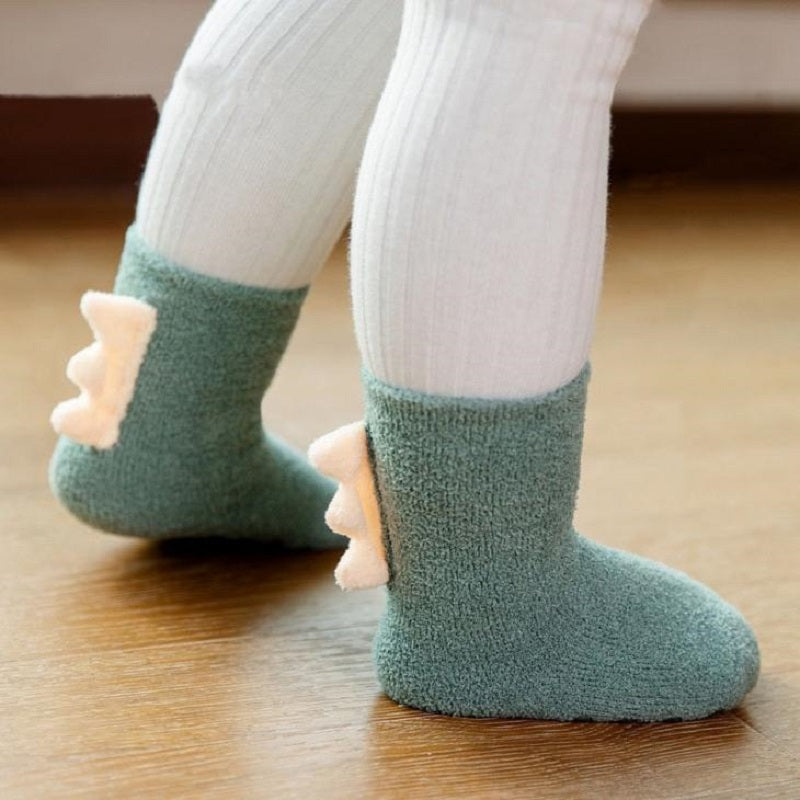 Chaussette en matière molletonnée pour bébé
