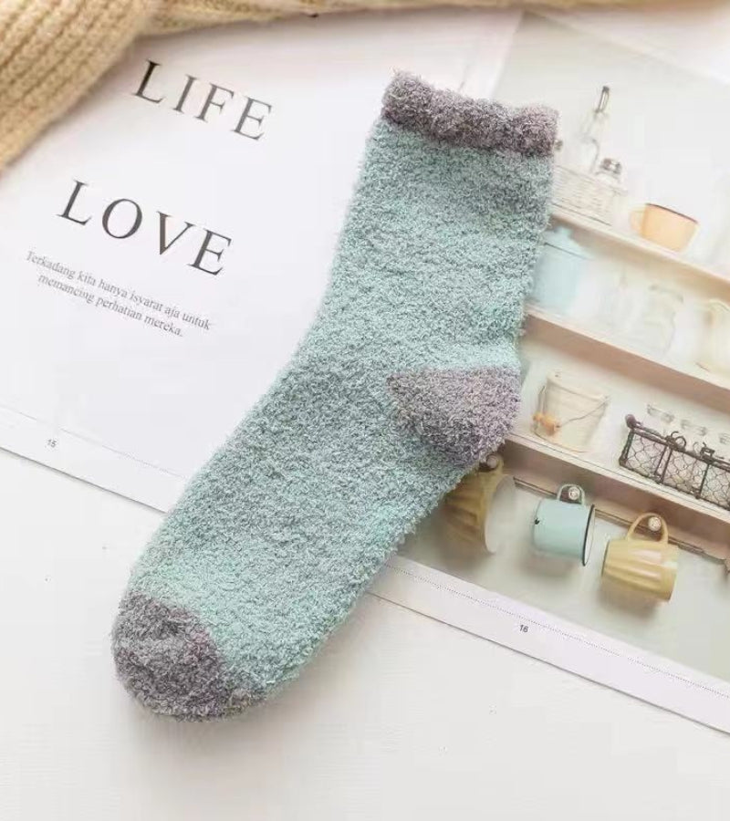 chaussettes haute femme laine