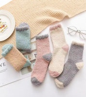 chaussettes hautes laine femme