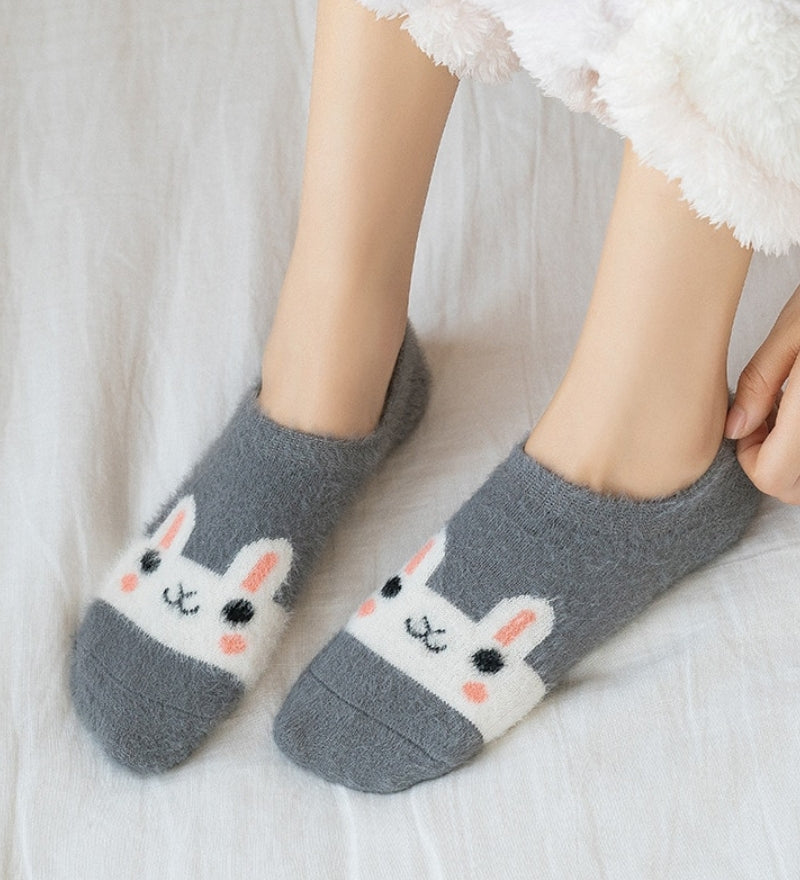 Chaussette Pilou Pilou lapin gris
