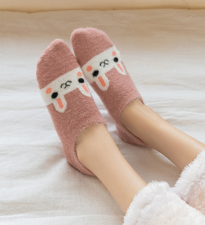 Chaussette Pilou Pilou lapin rose