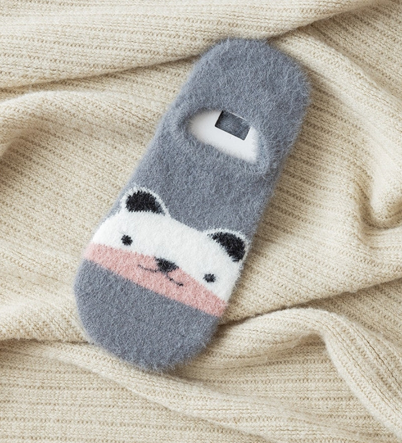 Chaussette Pilou Pilou panda gris