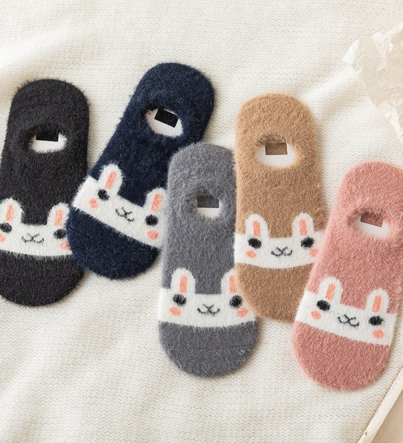 Chaussette en matière Pilou Pilou à motif de panda rose