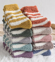 Chaussette en matière Pilou Pilou de couleur rose