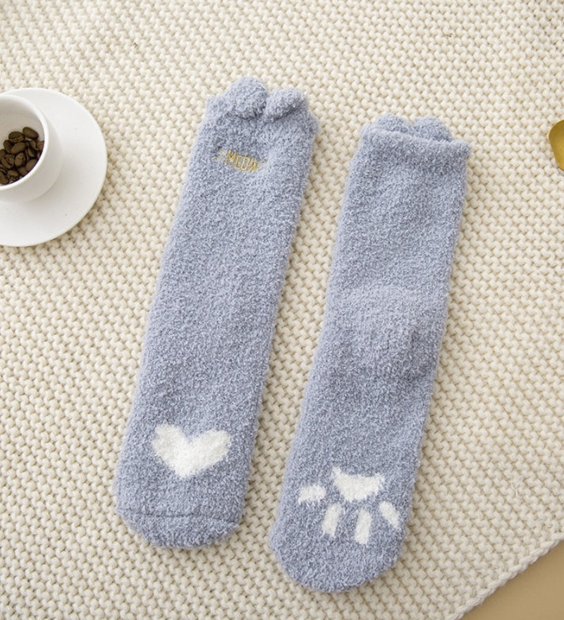 Chaussettes rigolotes en matière chaude