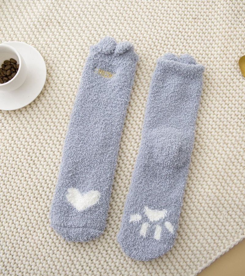 Chaussettes rigolotes en matière chaude