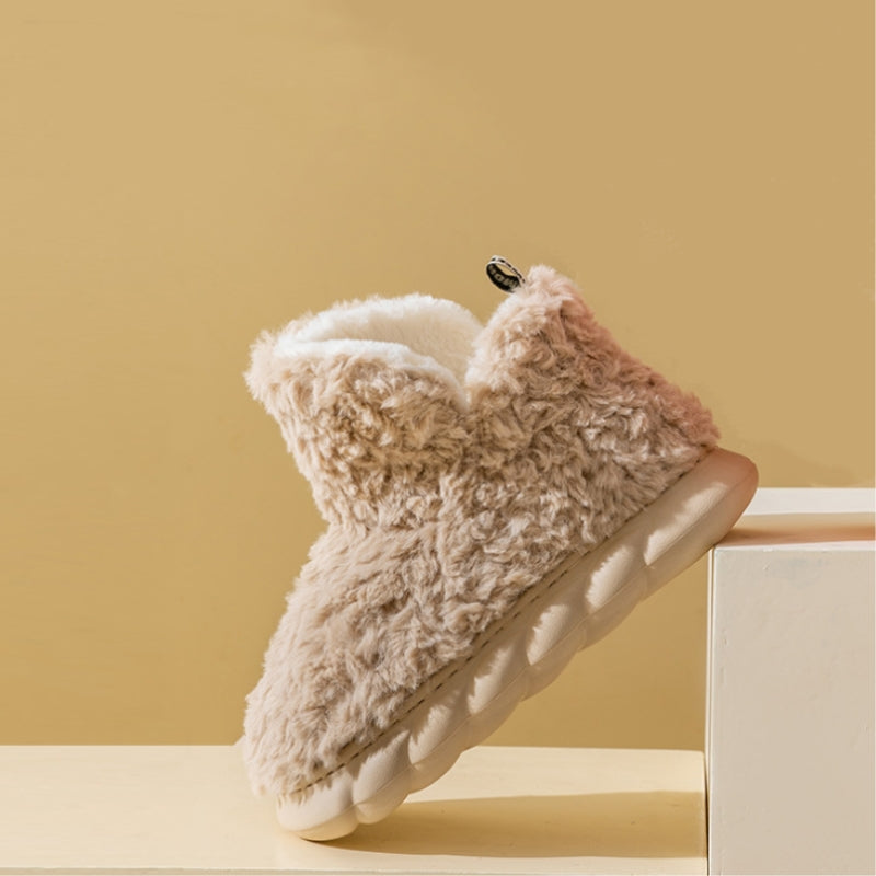 Chausson cocooning couleur Camel pour femme
