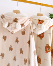 chemise de nuit en polaire femme