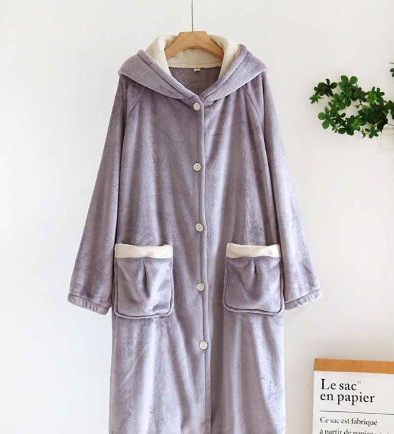 Chemise de nuit molletonnée