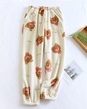 Chemise de nuit blanche avec motifs enfantins en Pilou