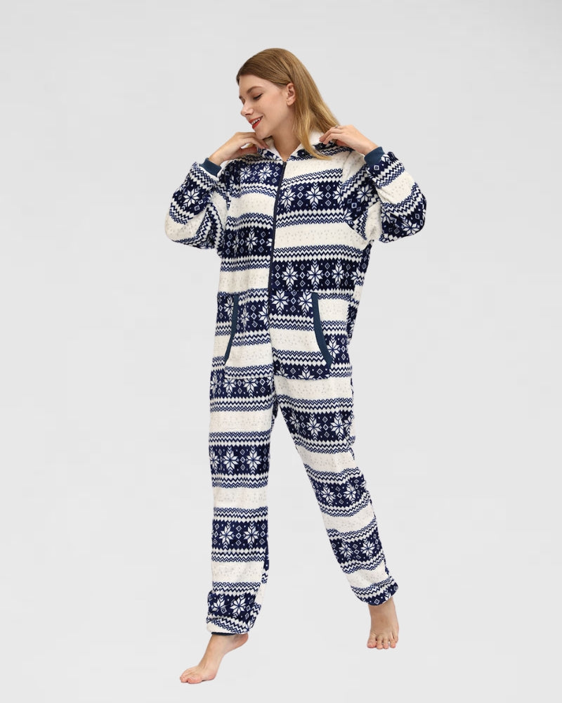 combinaison pyjama peluche femme