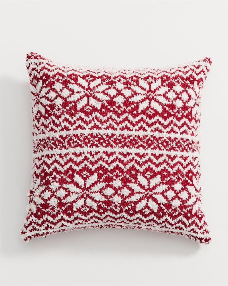 coussin rouge Noël