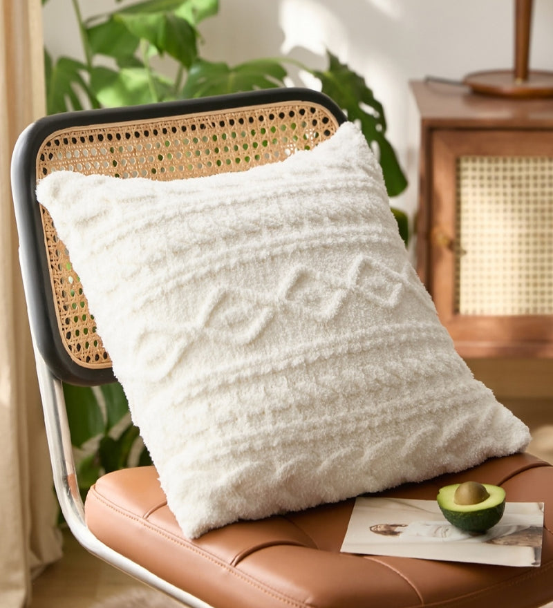 Coussin tout doux blanc