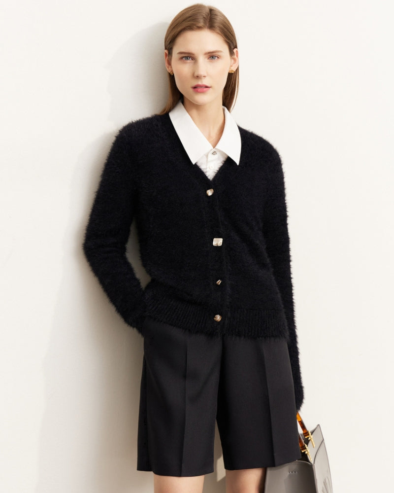 Gilet doux de couleur noire